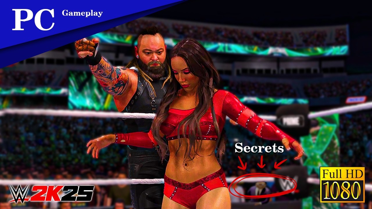 WWE 2K25  Alexa Bliss &  Demon Finn Balor Vs Chelsea Green & Bray Wyatt WrestleMenia | PC gameplay