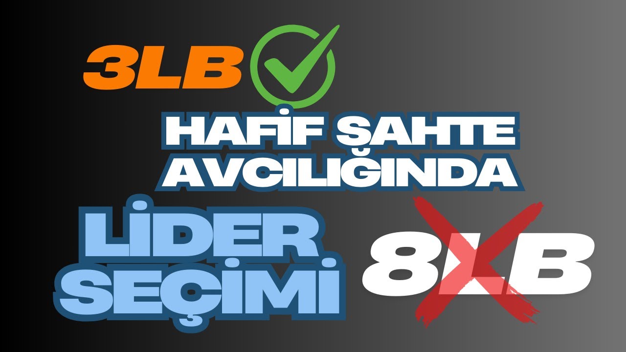 Hafif Takım Avcılığında Lider Seçimi: 8LB değil 3LB
