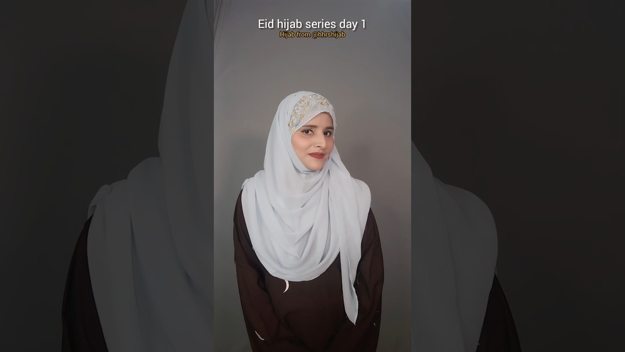 eid hijab tutorial/ easy party wear hijab tutorial #easyhijabtutorial #hijab #eidhijabtutorial