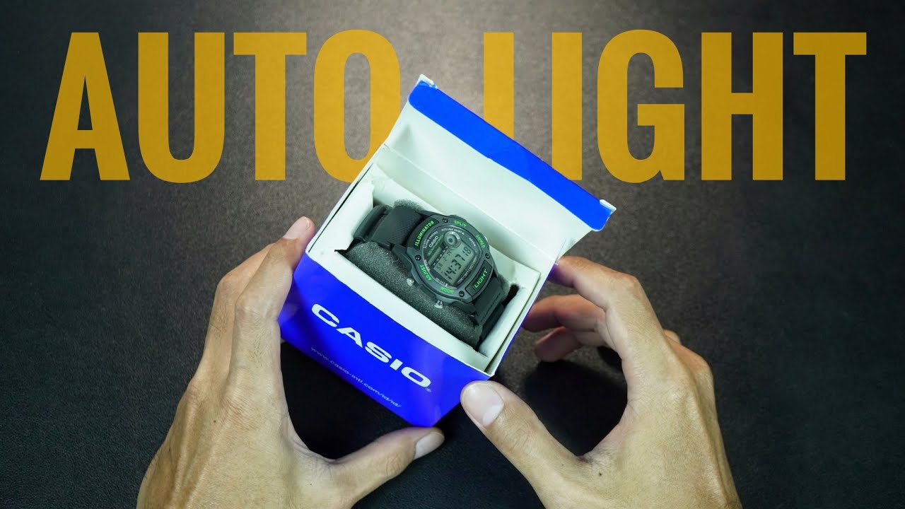 Casio Standar ada AUTO LIGHT‼️Review Jam Tangan CASIO W-220H