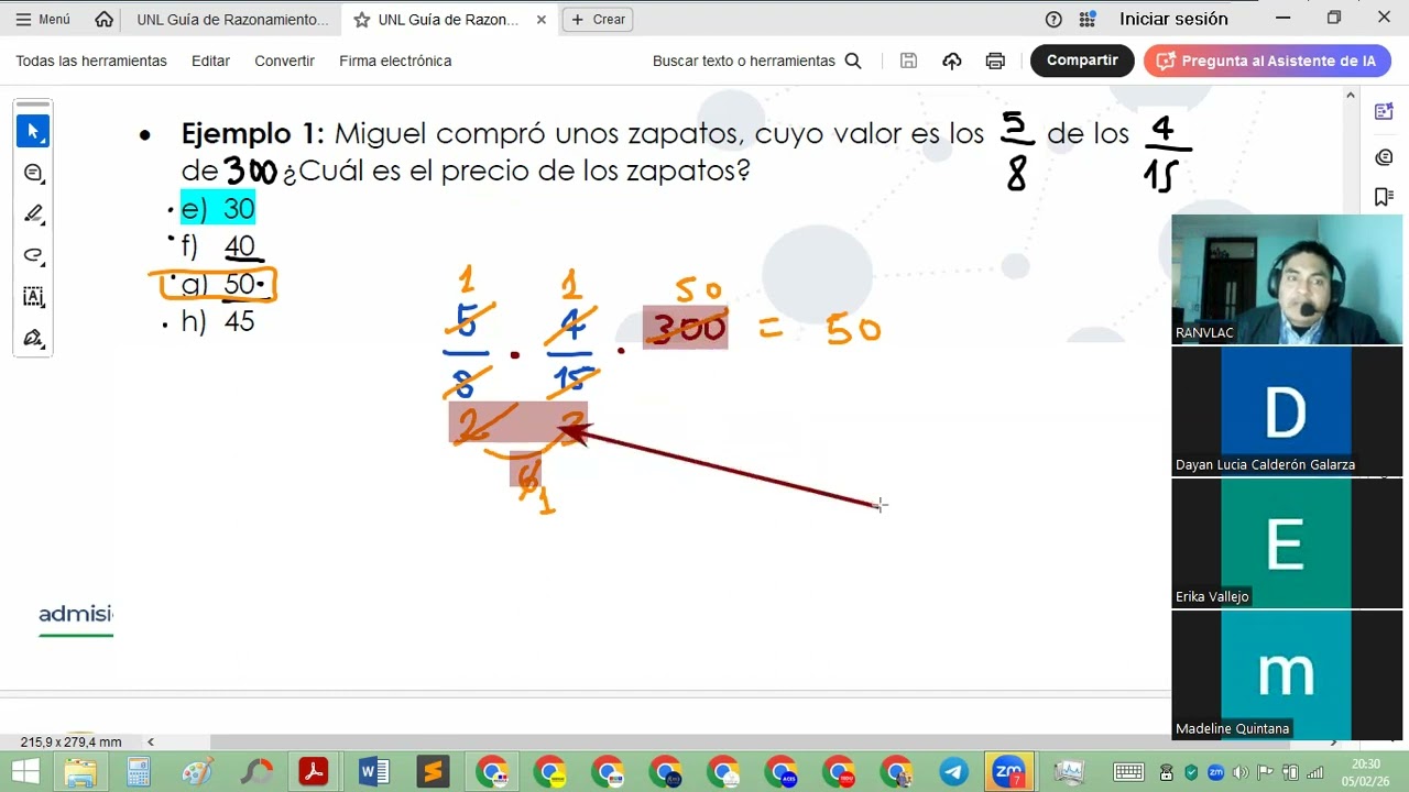 Razonamiento Numérico - Guía UNL