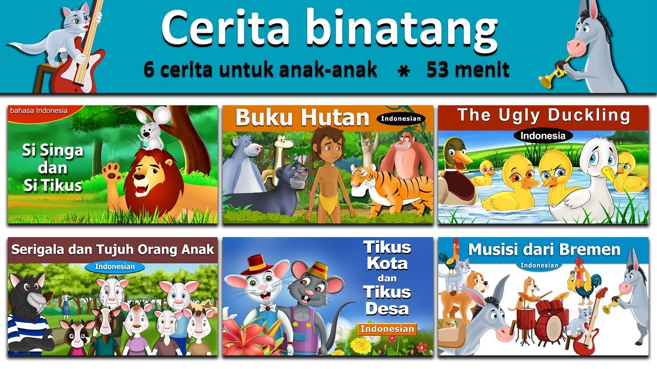 Cerita binatang | Animal Story in Indoneshian |Fairy Tails in Indonesian | @IndonesianFairyTales