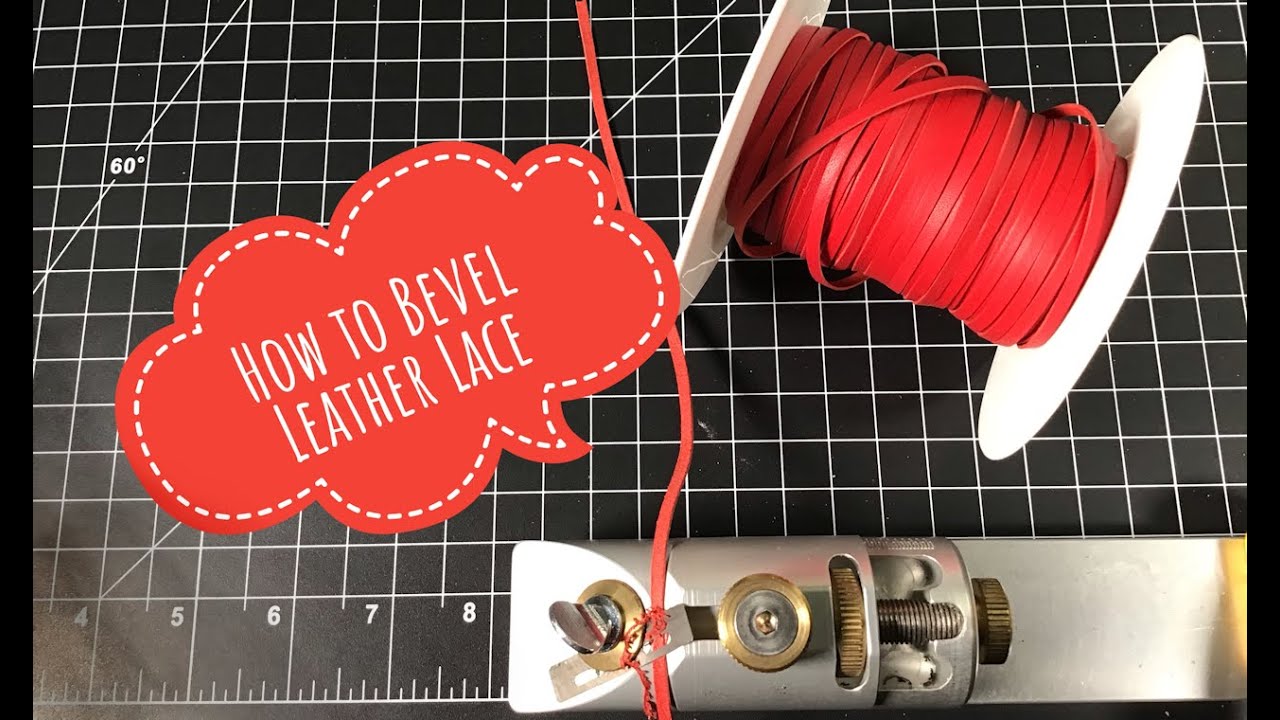 How To Bevel Leather Lace-Preparing for Leather Braiding or Applique