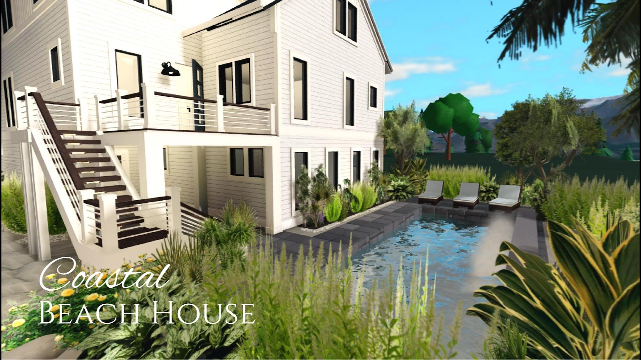 Bloxburg | ˖°𓇼🌊 Coastal Beach House Part 2 ⋆🐚🫧