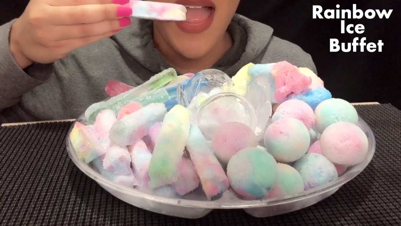 ASMR RAINBOW ICE BUFFET