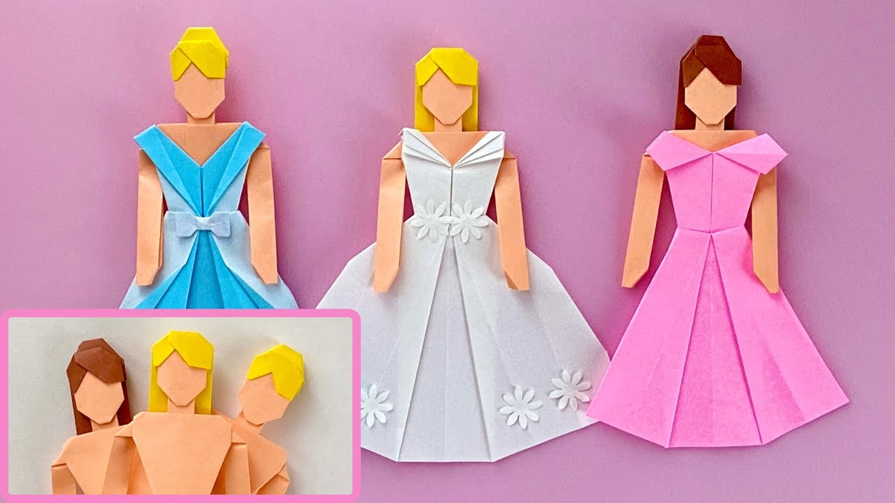 【折り紙】ドレスに合う身体／[Origami] Body for dress