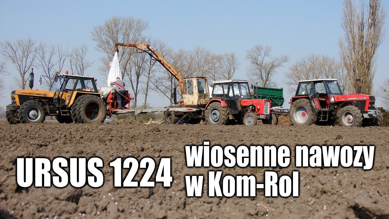 Nawozy w KOM-ROL - Ursus 1224 + Accord Turbo, w asyście Ursus C-360, Ursus 1224