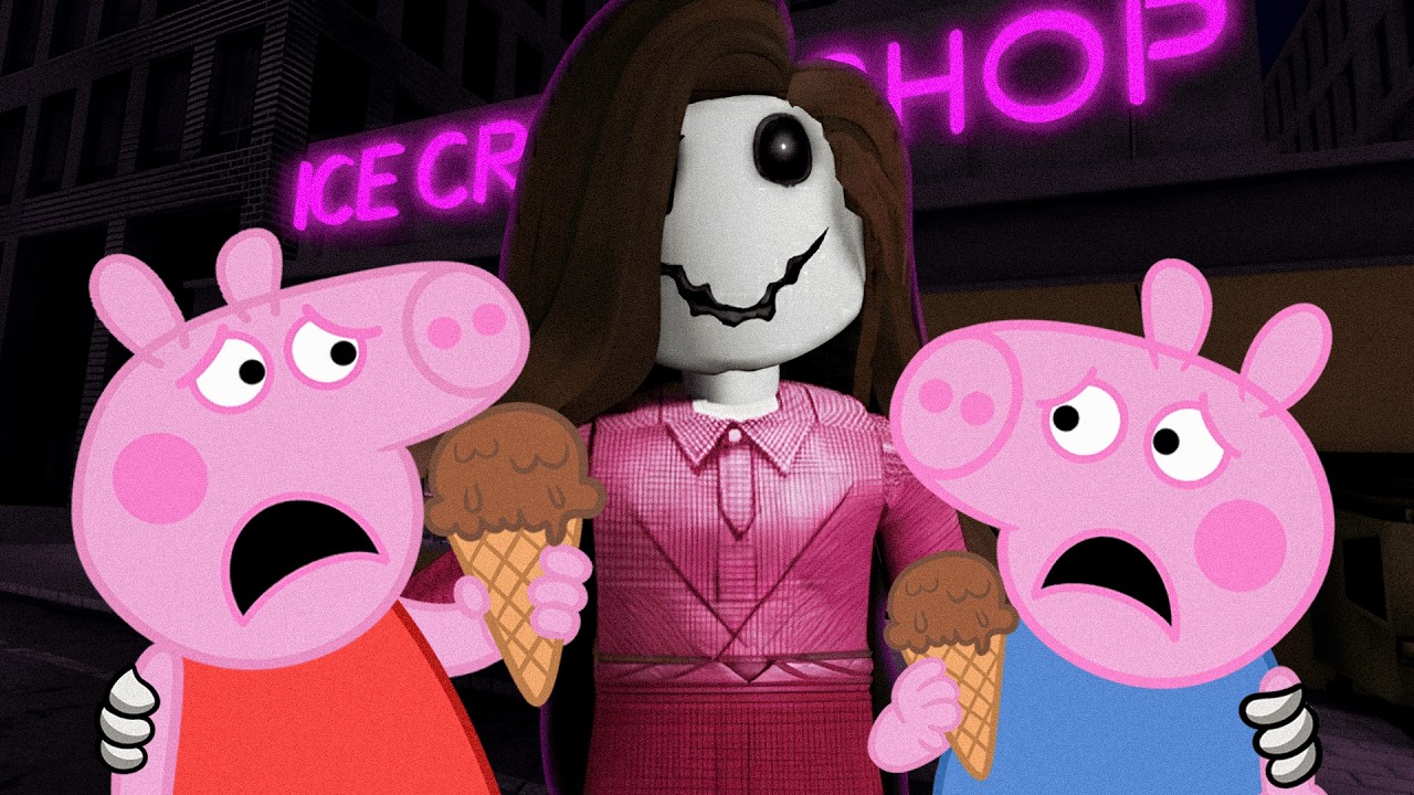 NUNCA abras una HELADERIA del TERROR a las 3 AM en Roblox! 😨🐷