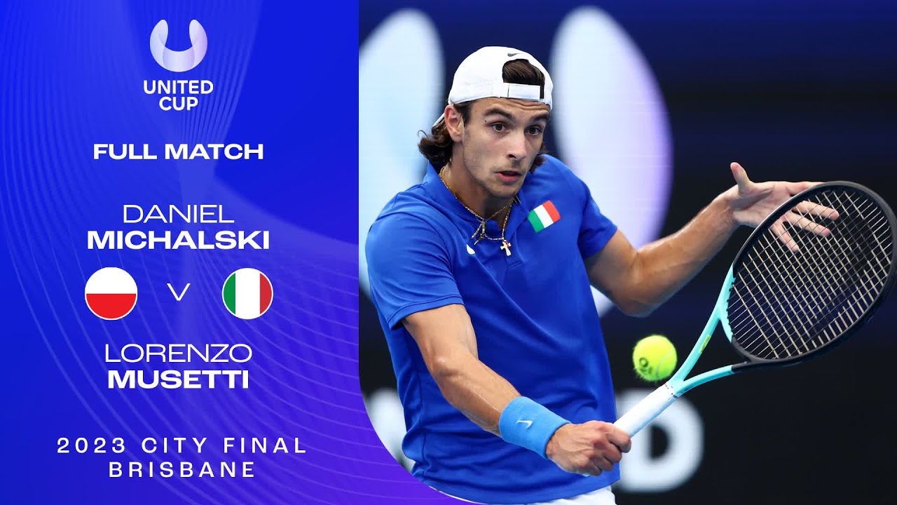 Daniel Michalski v Lorenzo Musetti Full Match | United Cup 2023 Brisbane Final