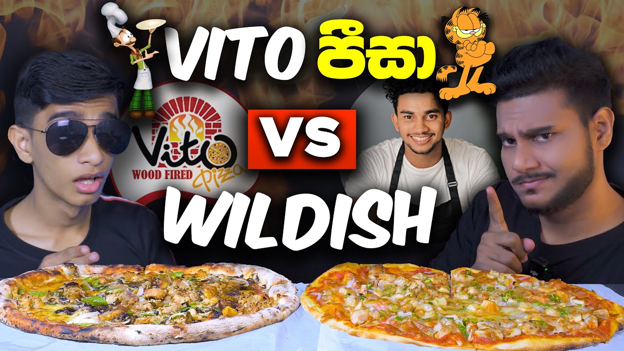 VITO PIZZA VS WILDISH | CHICKEN PIZZA | SRI LANKAN FOOD |  FOOD REVIEW | Magu ASMR