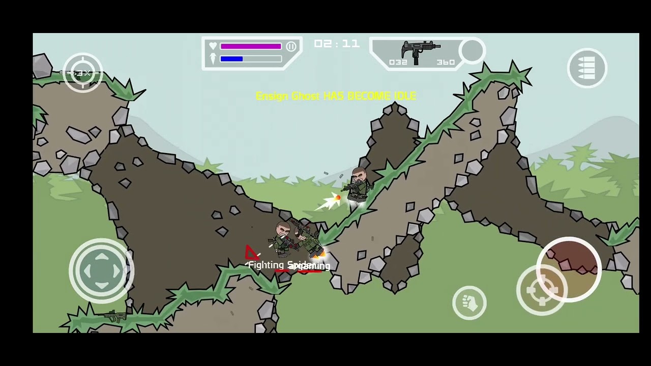 MINI MILITIA ENTERTAINMENT GAMEPLAY GO WATCH IT HURRY 🤩🤍
