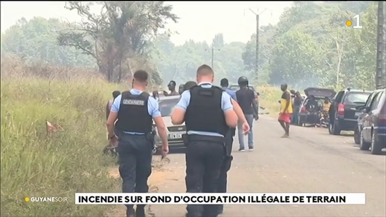 Saint - Laurent :  incendie sur fond d'occupation de terrain