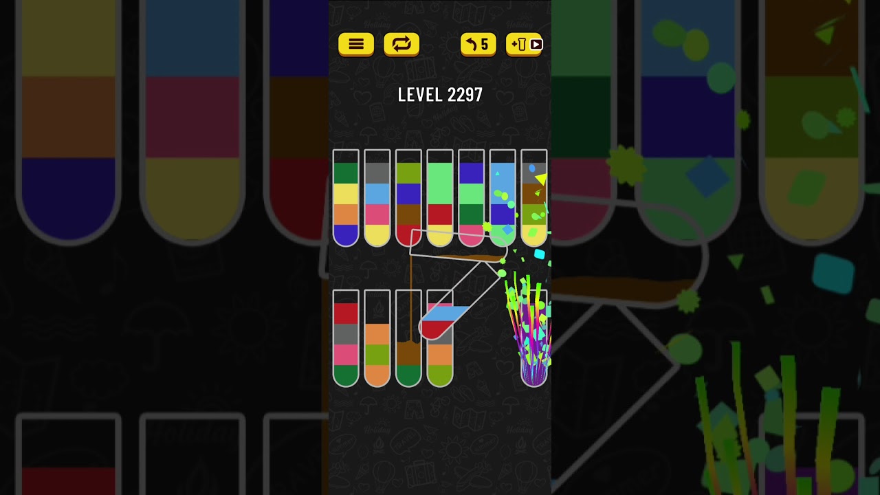 Water sort puzzle level 2297