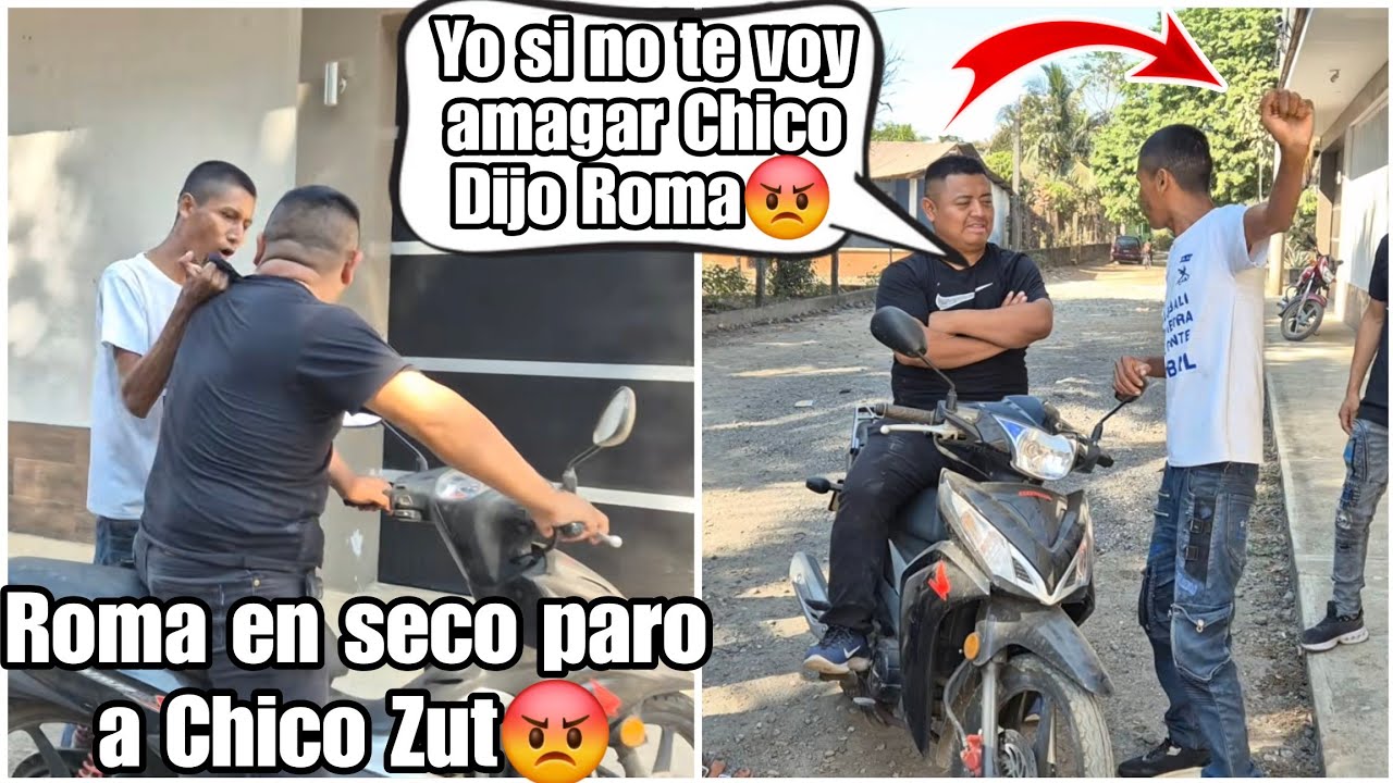 Dios Mio Chico zut Del Cuello Hizo Bajado a Roma de la Moto\Roma le paro el Caite en Seco😡