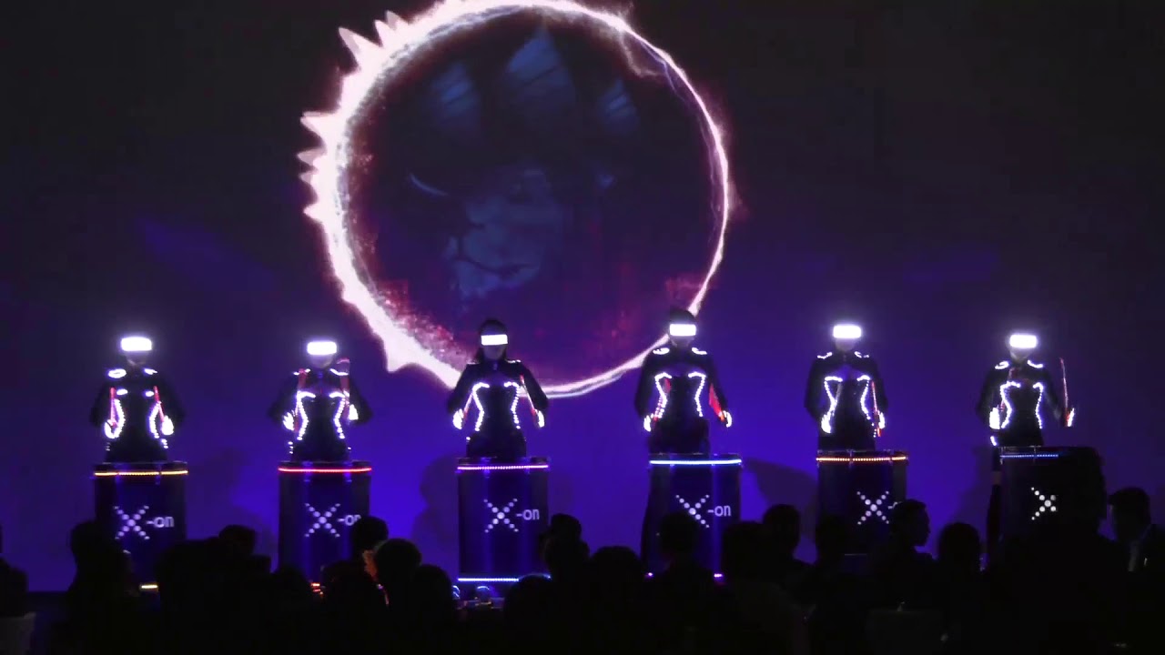 Synchronized Mapping  LED Percussion Performance - X Drum 2017