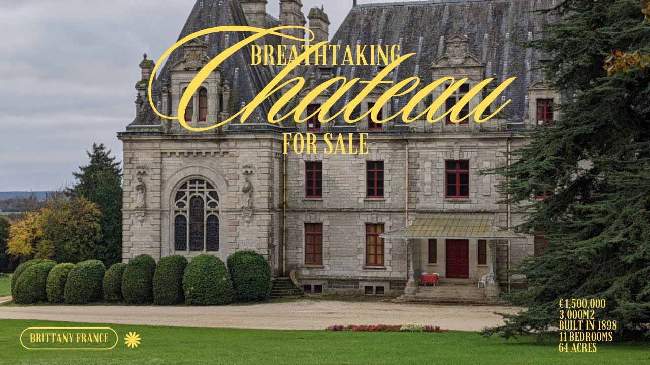 Breathtaking Chateau for sale in Brittany France