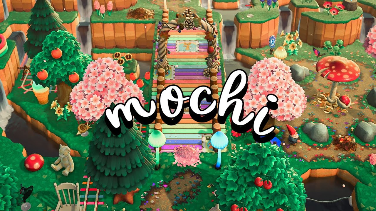 Natural Kidcore & Fairycore Cluttered Island Tour 🍬MOCHI🍬  (Animal Crossing New Horizons)
