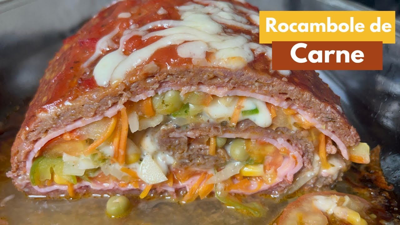 Esse Rocambole de Carne Moída Vai Surpreender Todo Mundo! 😍 | Receita Fácil e Suculenta