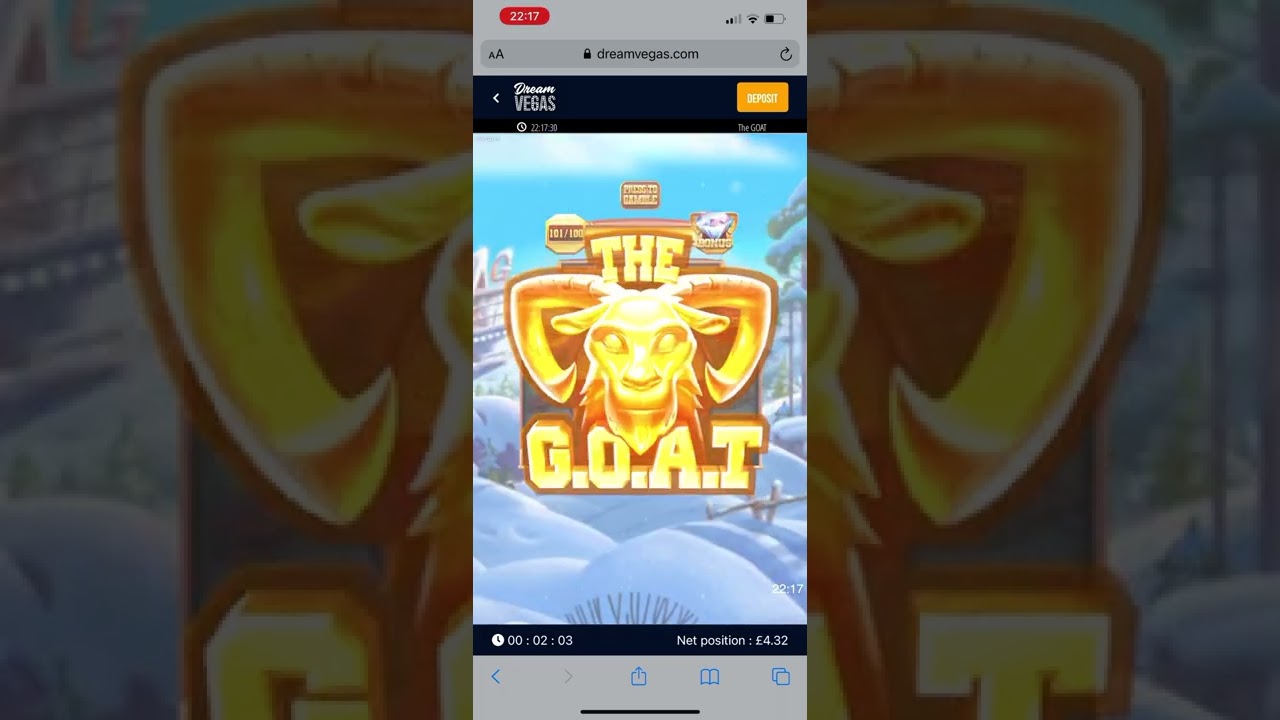 The G.O.A.T Bonus £1 Play