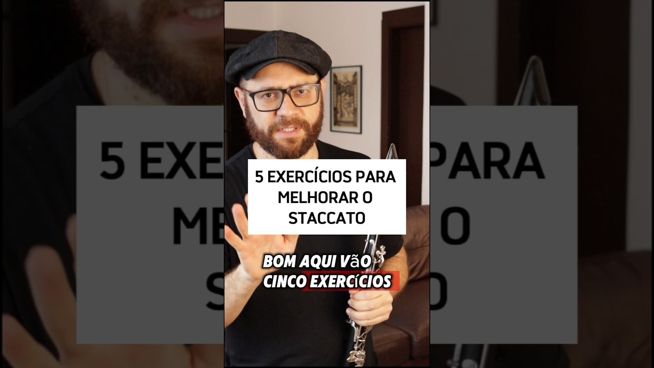 Como melhorar o staccato? Aqui v&atilde;o 5 exerc&iacute;cios para melhorar o staccato no clarinete. #clarinet