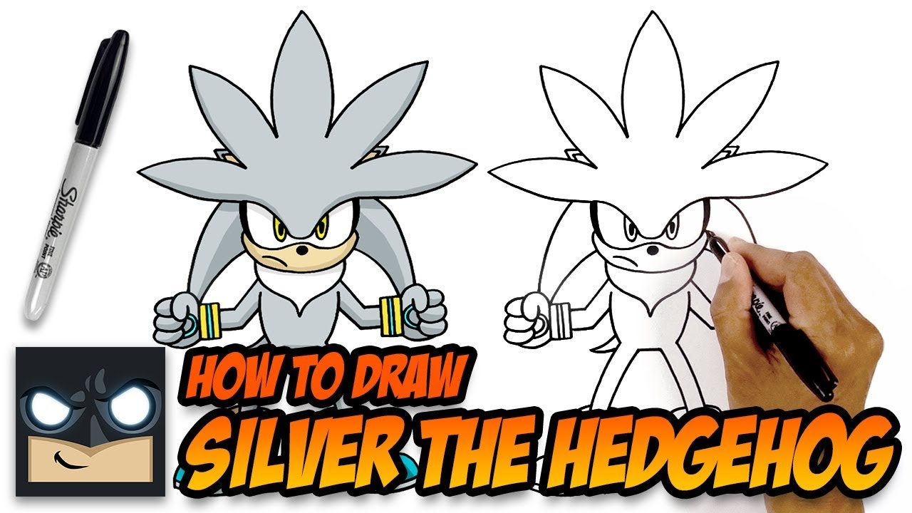 How to Draw Silver the Hedgehog | Step-by-Step Tutorial