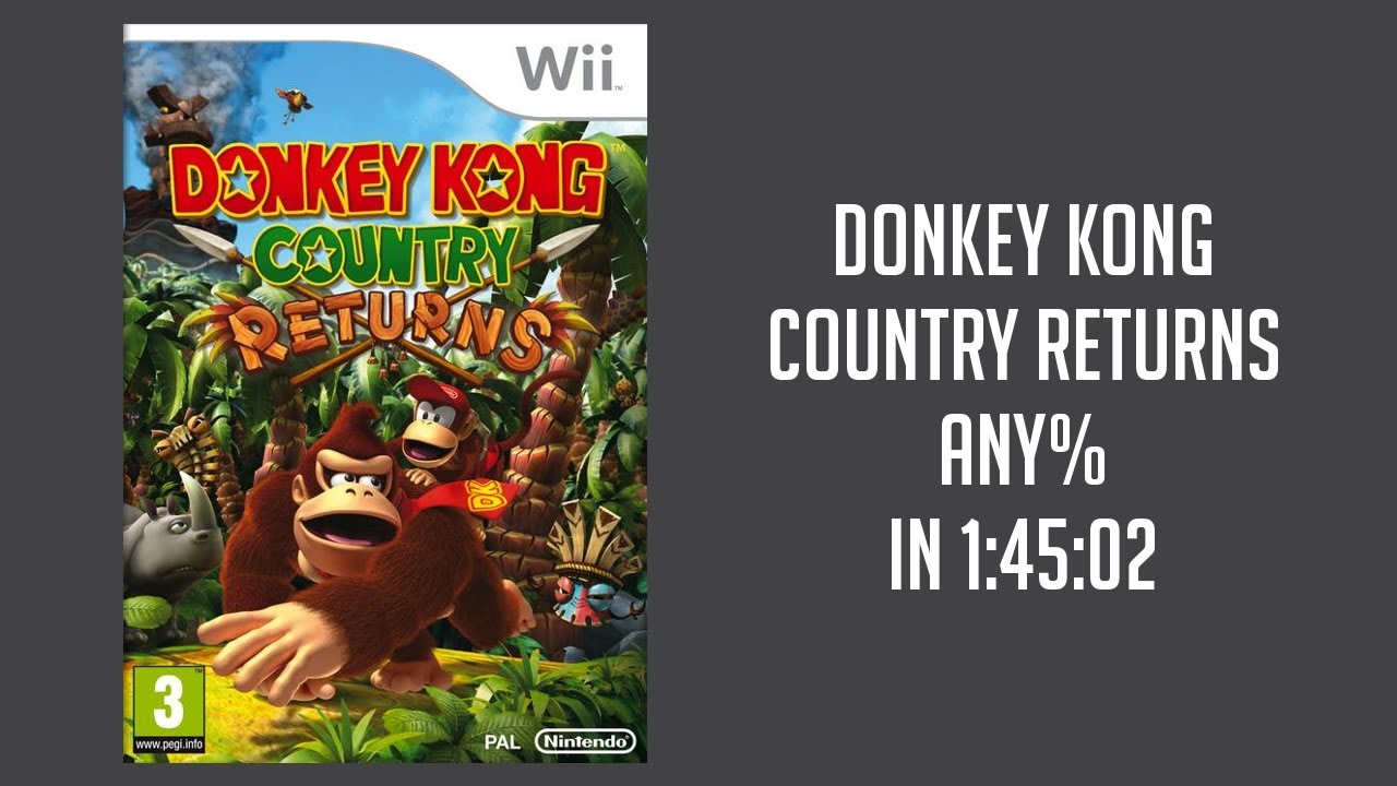 Donkey Kong Country Returns any% in 1:45:02 [OLD PB]