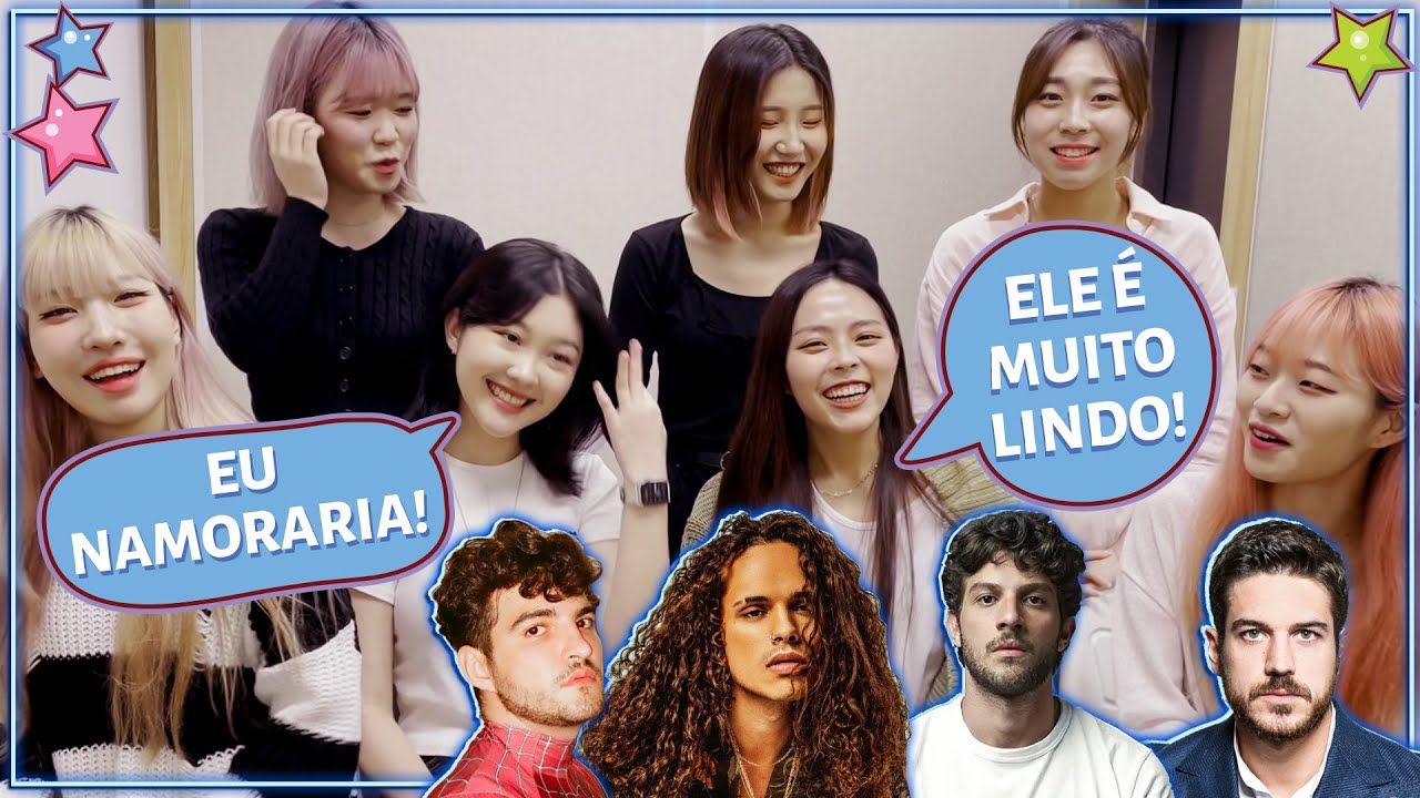 GRUPO DE KPOP REAGE A HOMENS BRASILEIROS (COM AZER)