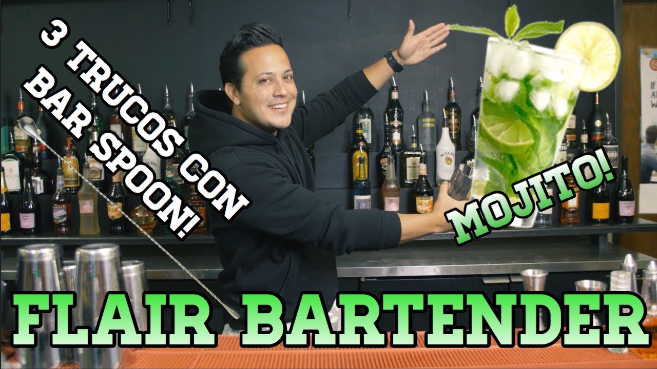 🌿TUTORIAL BAR SPOON / MOJITO PREPARACION / FLAIR BASICO
