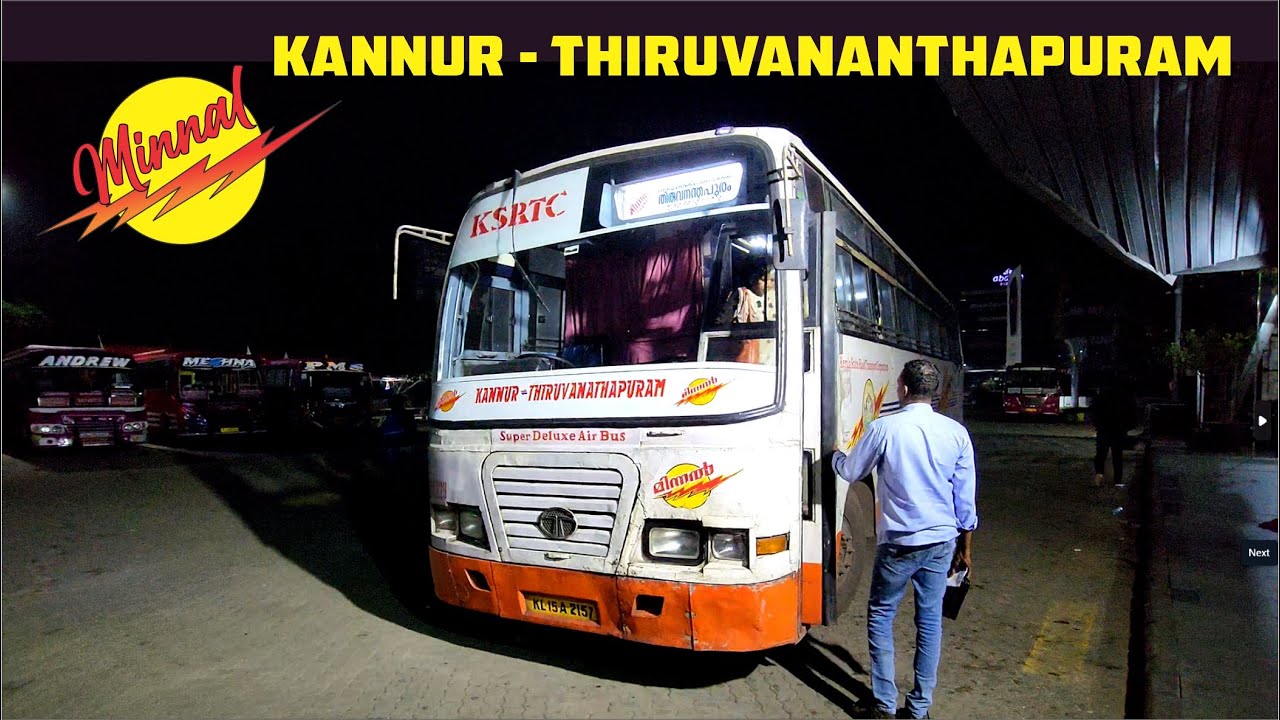 Minnal bus Yathra from Kannur to Thiruvananthapuram | Quickest ever