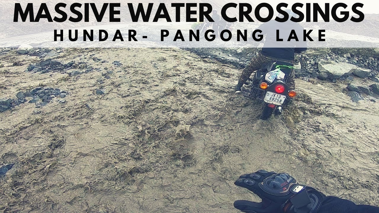 Leh Ladakh Massive Water Crossings - Pangong Lake! Ladakh on Pulsar NS200