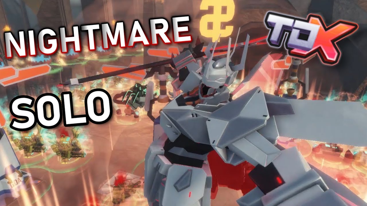 How I Beat NIGHTMARE Solo | Roblox Tower Defense X