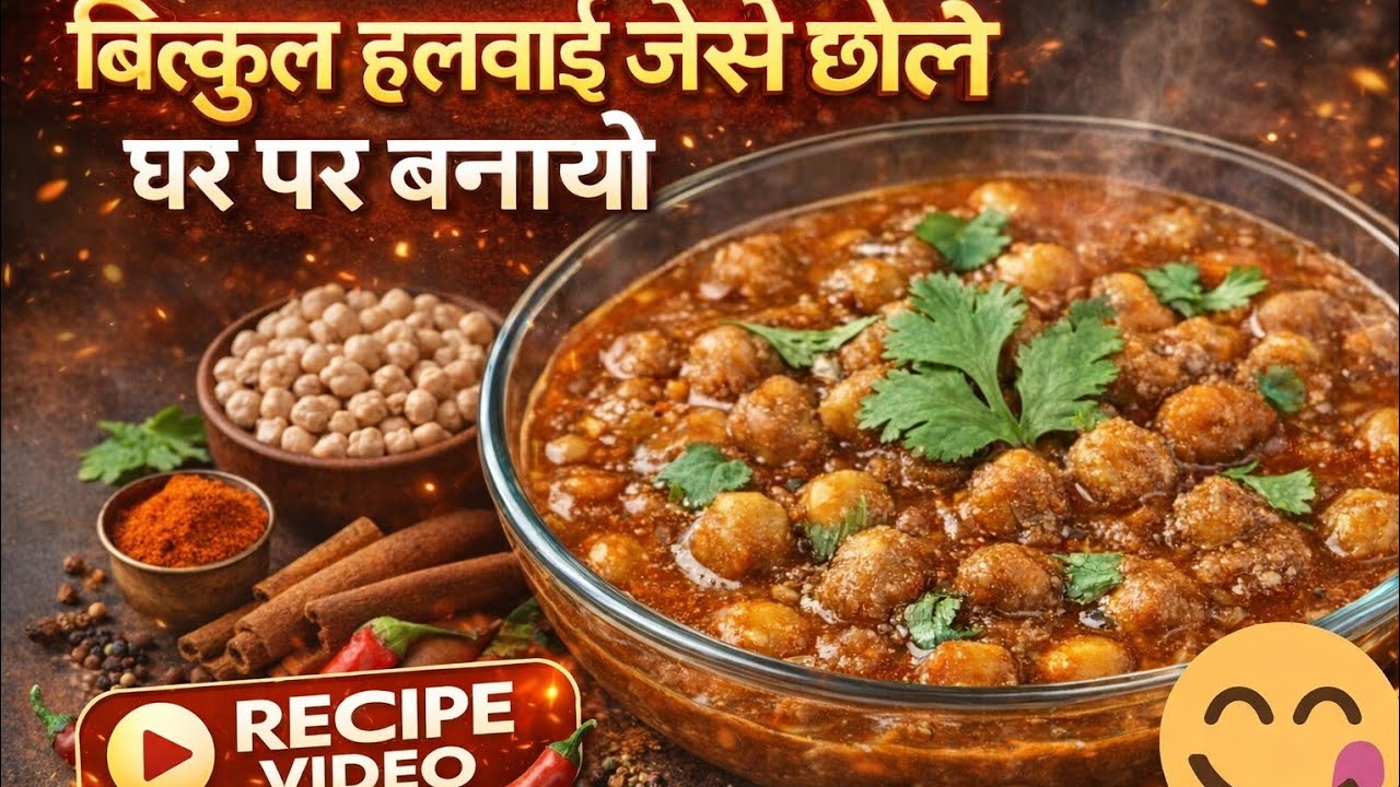 बिल्कुल हलवाई जैसे छोले अब घर बनाओ मिंटो में#How make easy chole recipe 😊#cooking 