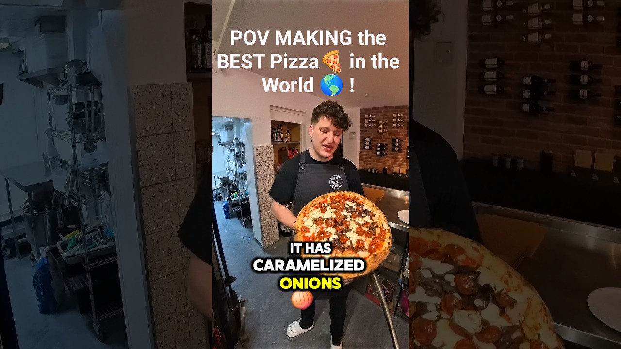 POV MAKING the BEST Pizza🍕 in the World 🌎 !🔥#pov #pizza #viral #asmr #coffee #shorts #cooking #chef