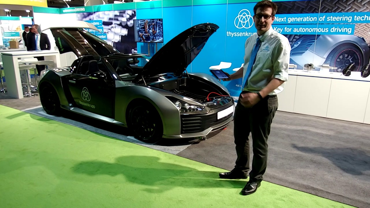 Thyssenkrupp Steer-By-Wire system - Detroit Auto Show 2017