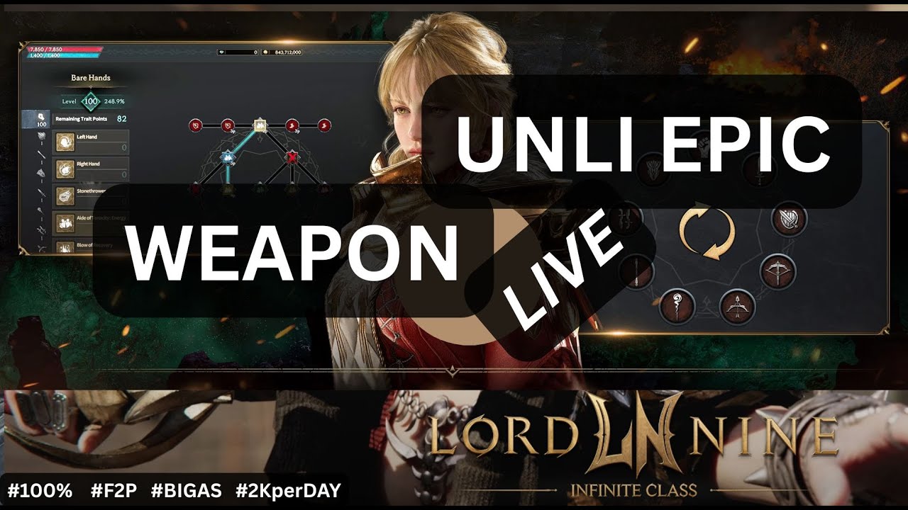 🔴 LORDNINE LIVE | Unlimited Epic Weapon