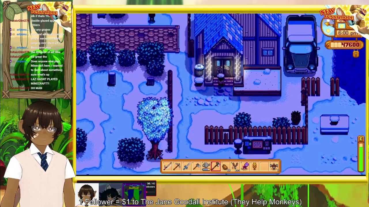 Stardew with the Crew @lazulitesky @admiralensinn and banana_gmd | Donating 1 Dollar for each follow