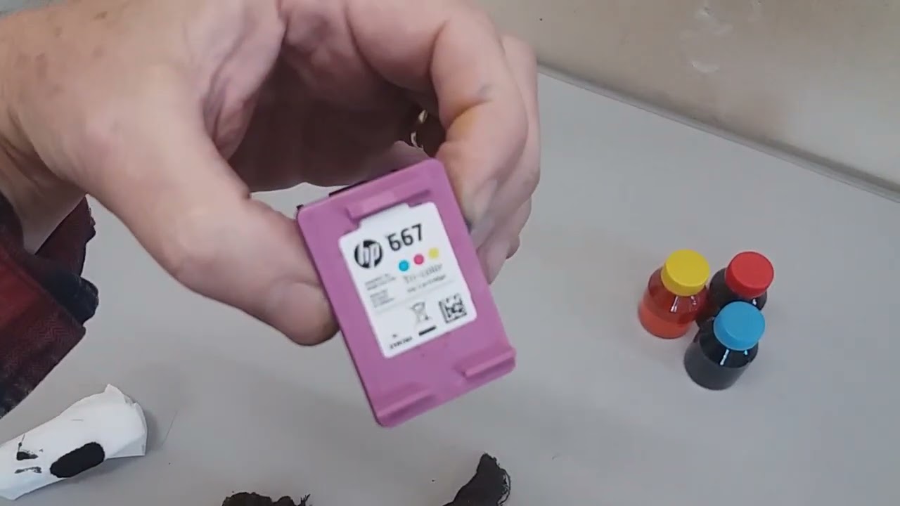 Tem como recarregar o cartucho da HP 667?