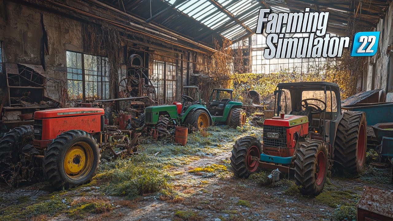 Найдите 6 заброшенных ферм, полных тракторов и оборудования, в Farming Simulator 22