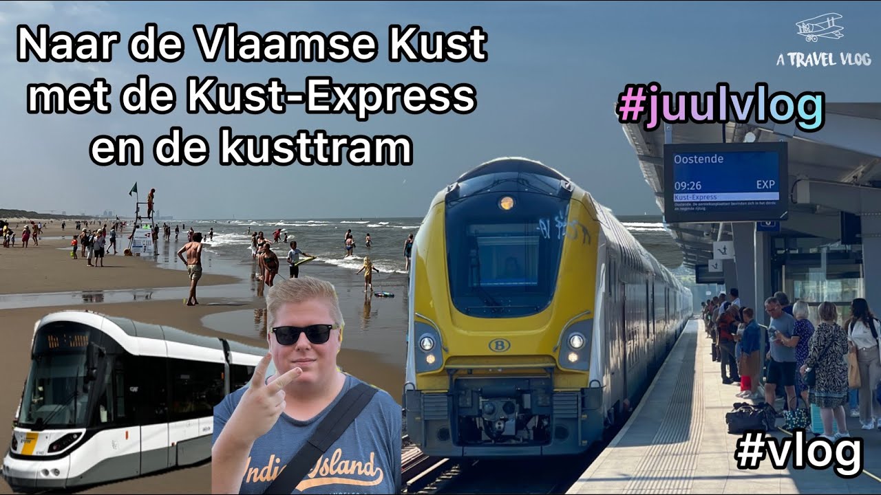 Naar de VLAAMSE KUST met de NIEUWE NMBS M7 INTERCITY als KUST-EXPRESS en de KUSTTRAM | #vlog