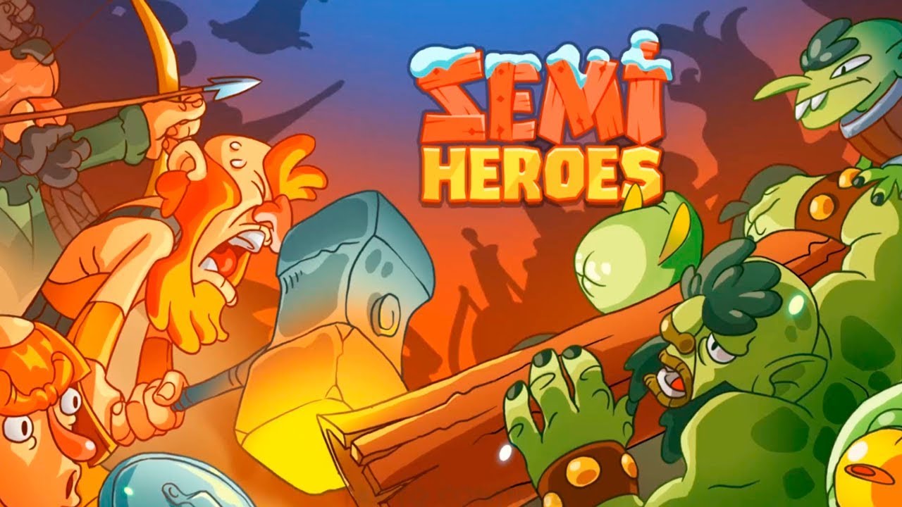 Semi Heroes Полу-Герои освобождают Лес от Злых Монстров! Кликер-Защита базы (уровни 1-25)