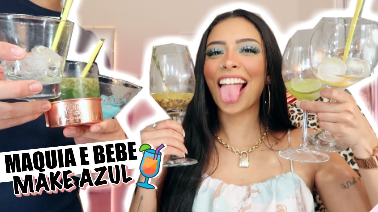 MAQUIA E BEBE: TENTEI FAZER UMA MAKE COLORIDA ALTERADA!