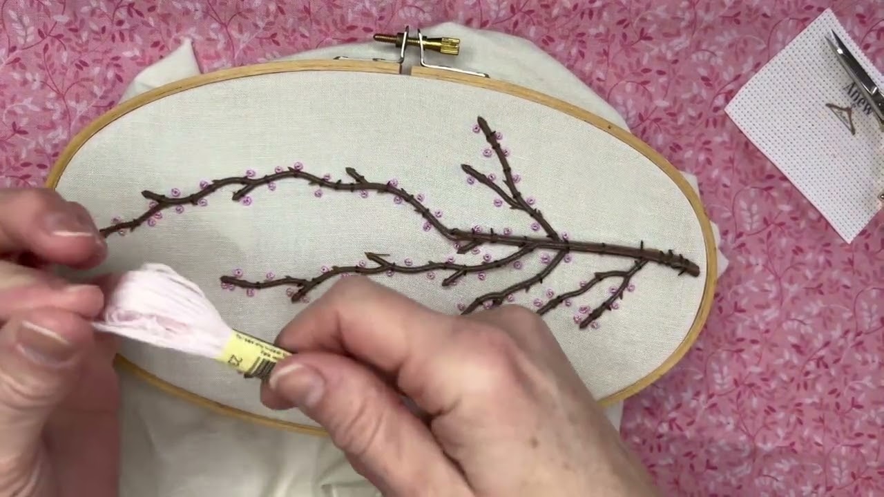 Cherry blossoms in the wind