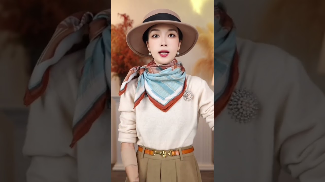 100 Stylish Ways to Tie a Silk Scarf #fashion #scarf #scarffashion