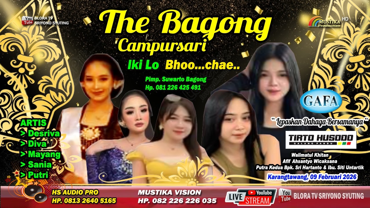 #livestreaming (MALAM) THE BAGONG MUSIC CAMPURSARI feat HS AUDIO PRO // 09 FEB 2026