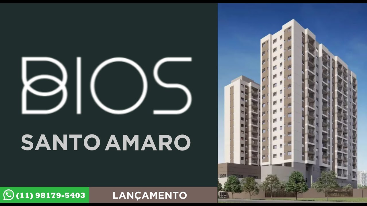 Bios Santo Amaro | Apartamento de 47 a 66m² com vista para o SP Golf Club