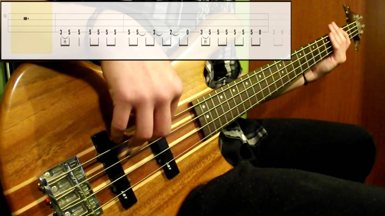 Led Zeppelin - Rock And Roll (Bass Cover) (Play Along Tabs In Video)