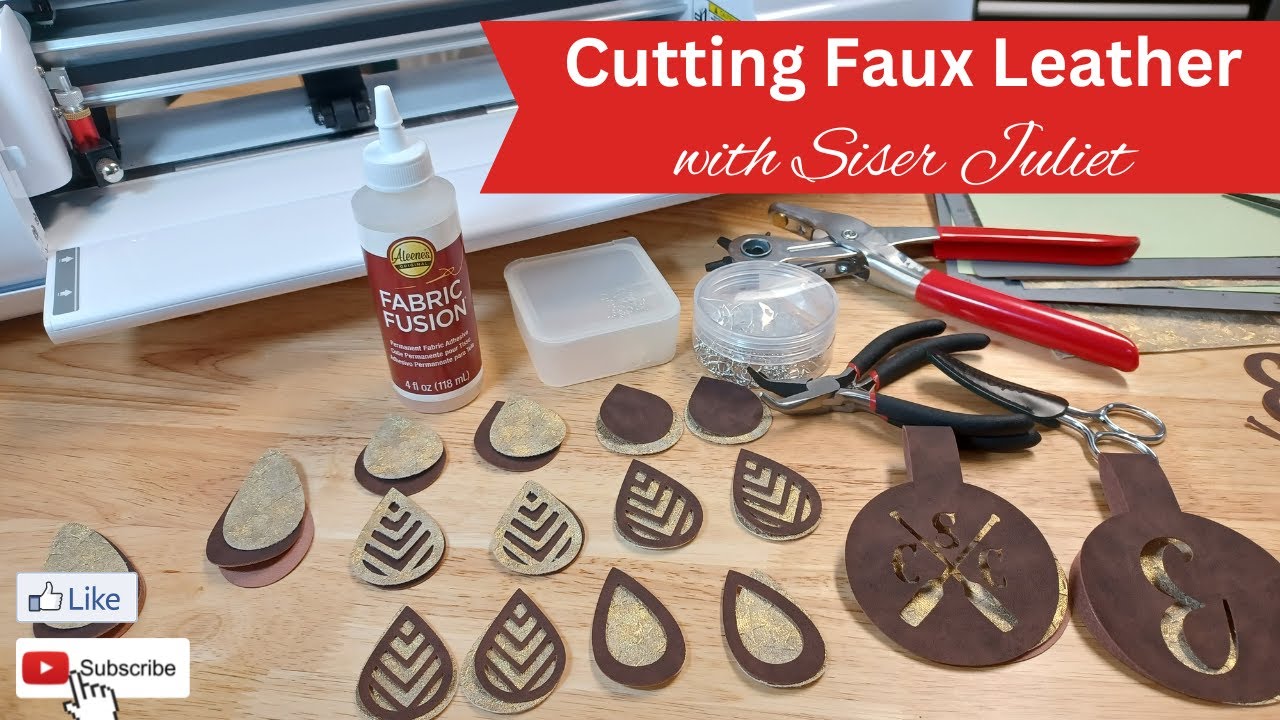 Cutting Faux Leather with Siser Juliet by Swift Creek Customs