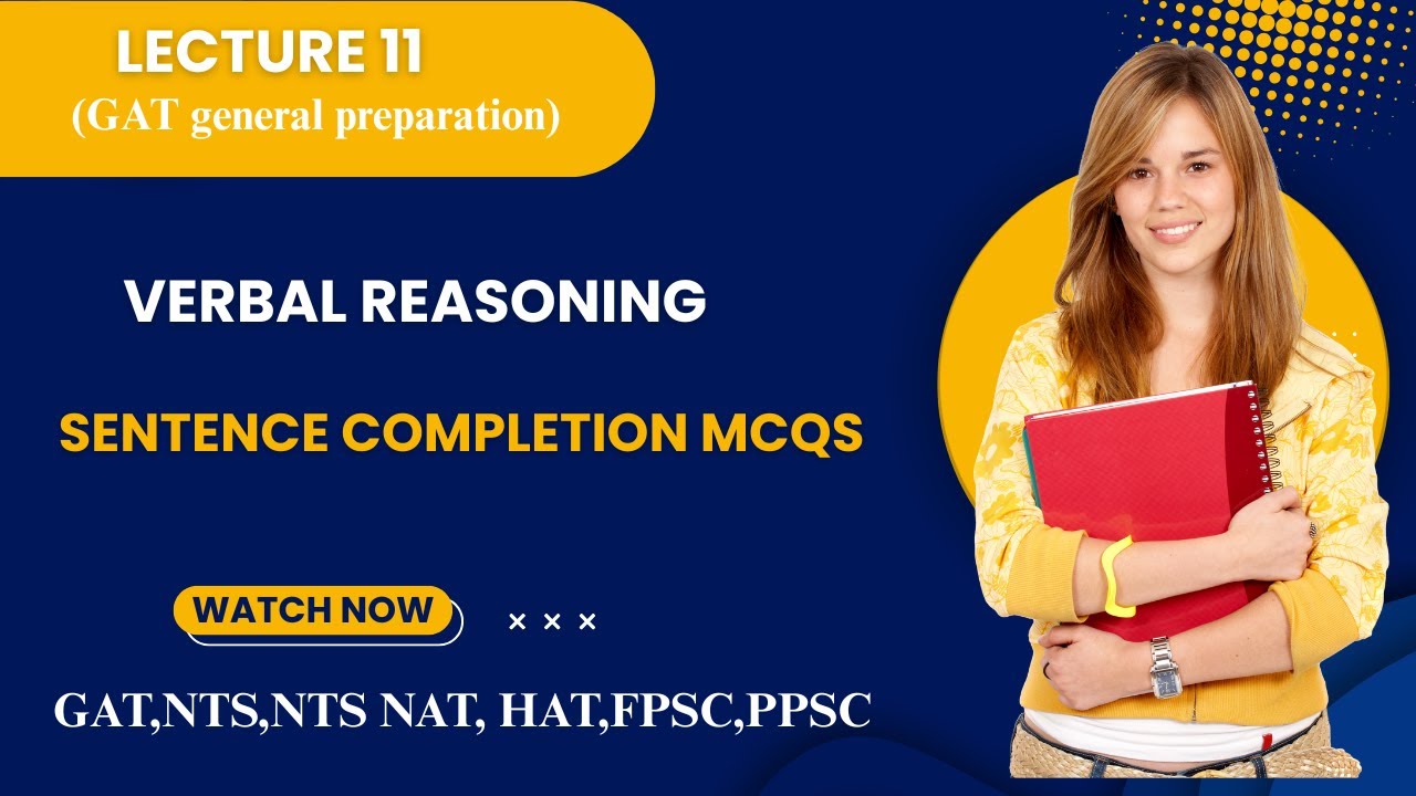 GAT Sentence Completion Mcqs | Past Papers Mcqs Practice #gatpreparation