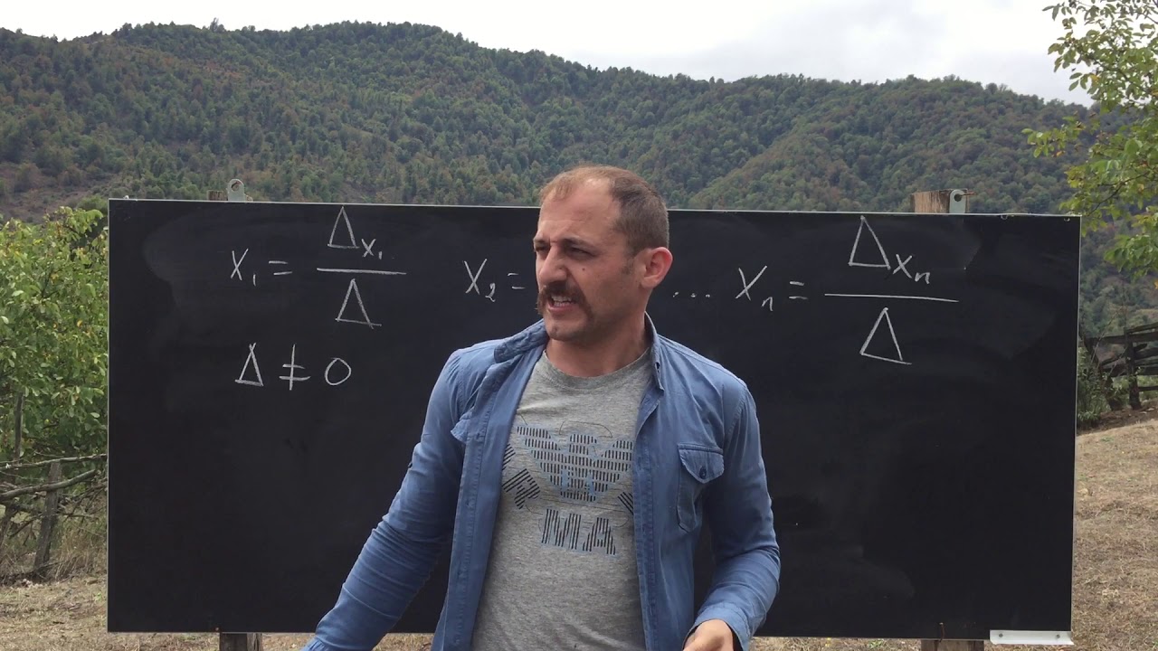 Xətti Tənliklər Sistemi Kramer Qaydası İlə (Ali Cəbr)