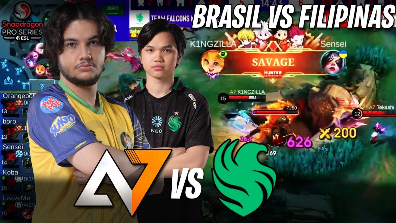SEM VAGUIN? BRASIL vs CAMPEÕES DO M5 | ALPHA7 vs TEAM FALCONS PH e MENA - Snapdragon Mobile Masters